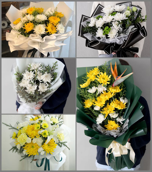 湖北黄冈市黄梅县孔垄镇卢列村白事花束代送